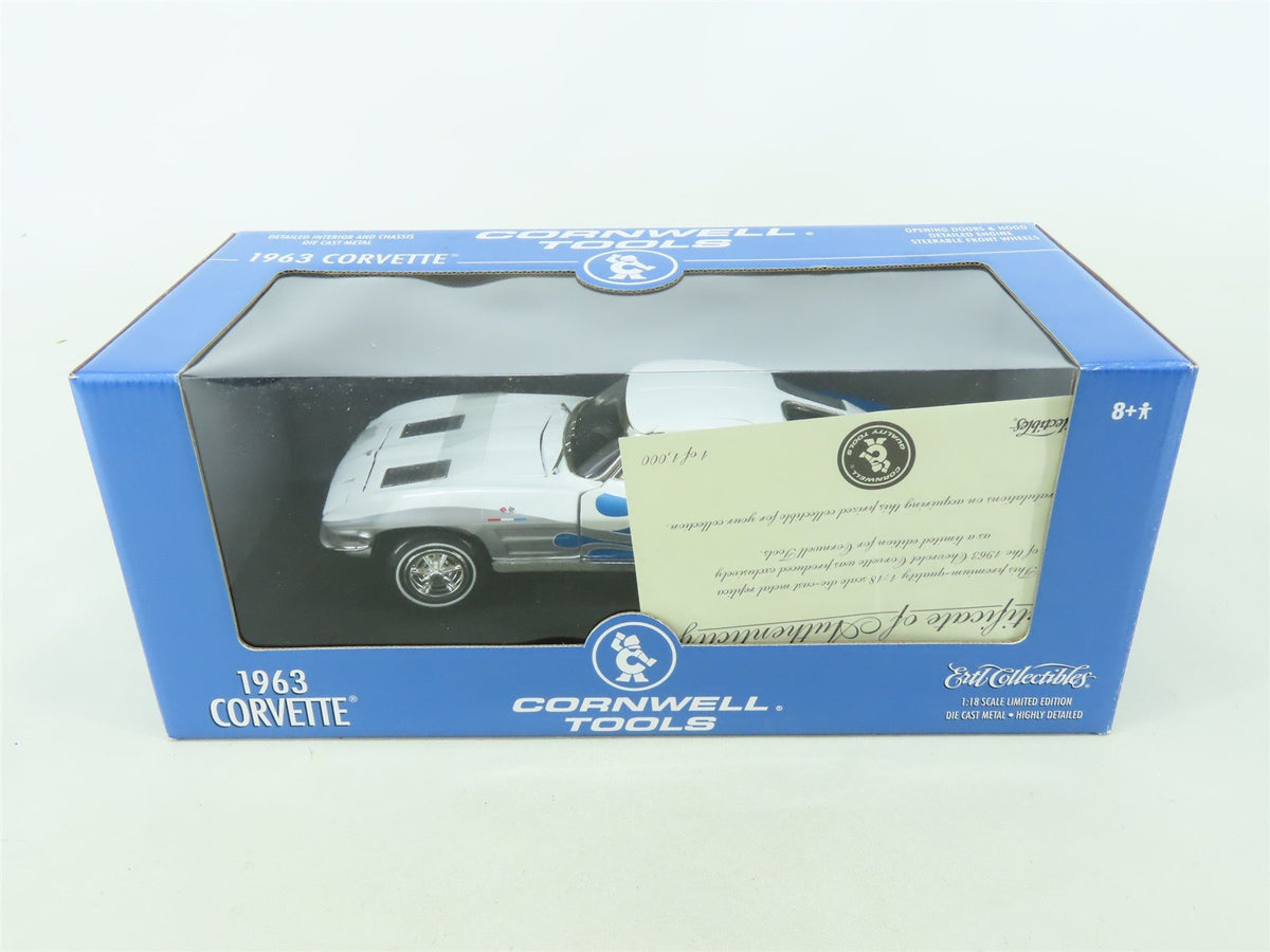 1:18 Scale Ertl Cornwell Tools Die-Cast 29213P 1963 Chevrolet Corvette w/ COA