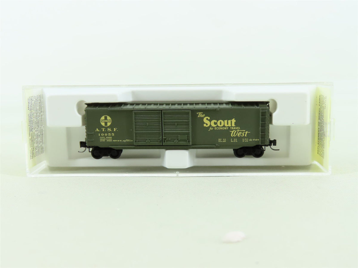 Z Scale Micro-Trains MTL 13730-2 ATSF &quot;The Scout&quot; 50&#39; Standard Box Car #10055