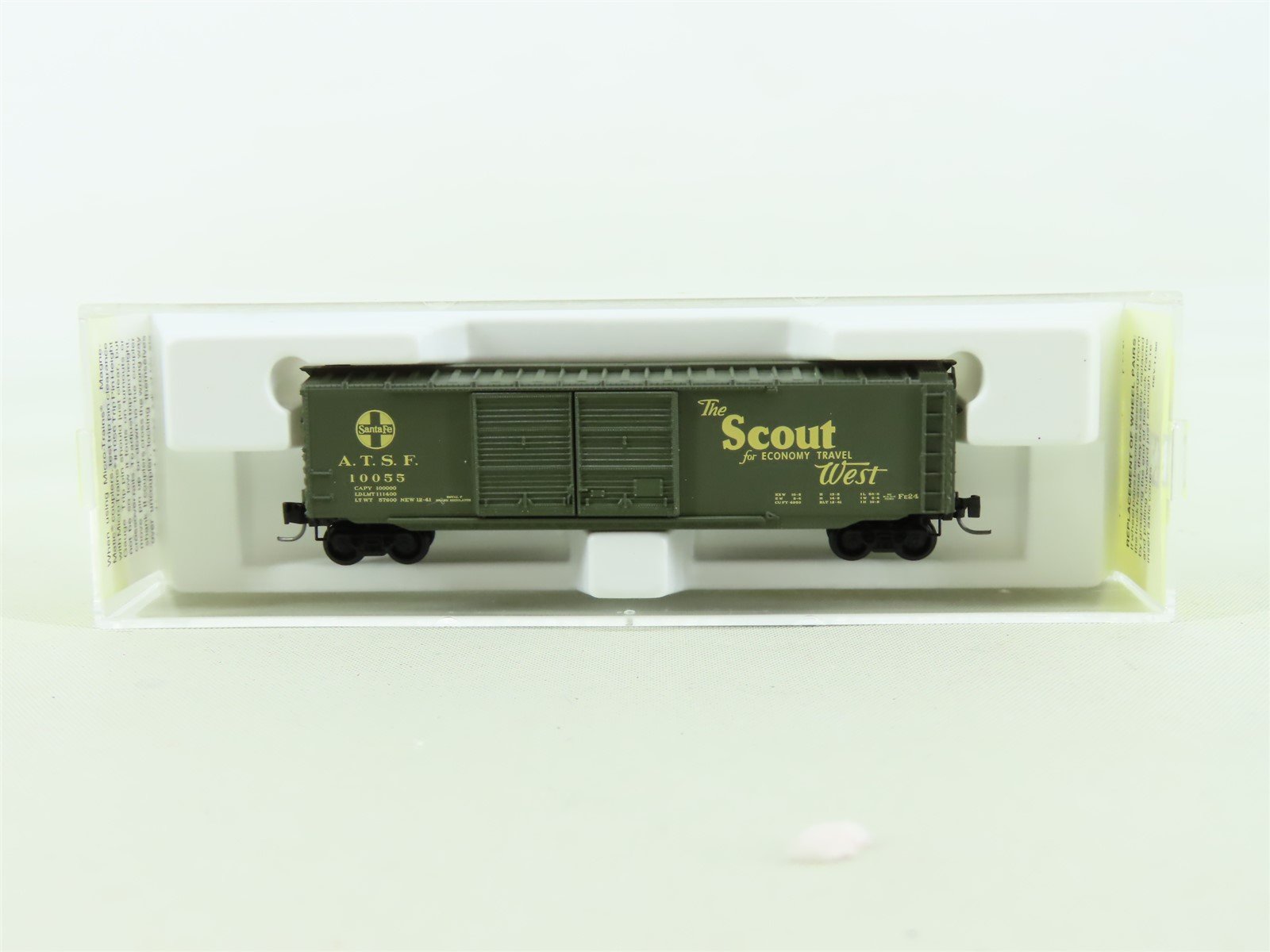 Z Scale Micro-Trains MTL 13730-2 ATSF "The Scout" 50' Standard Box Car #10055