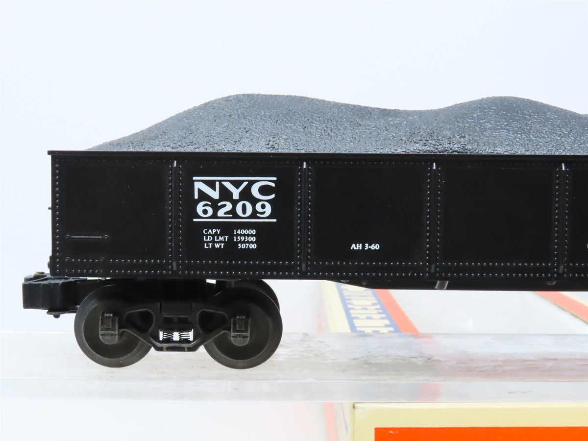 O Gauge 3-Rail Lionel #6-6209 NYC New York Central Gondola w/ Coal Load