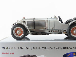 1:18 Scale CMC Die-Cast M-087 1931 Mercedes-Benz SSKL Mille Miglia 