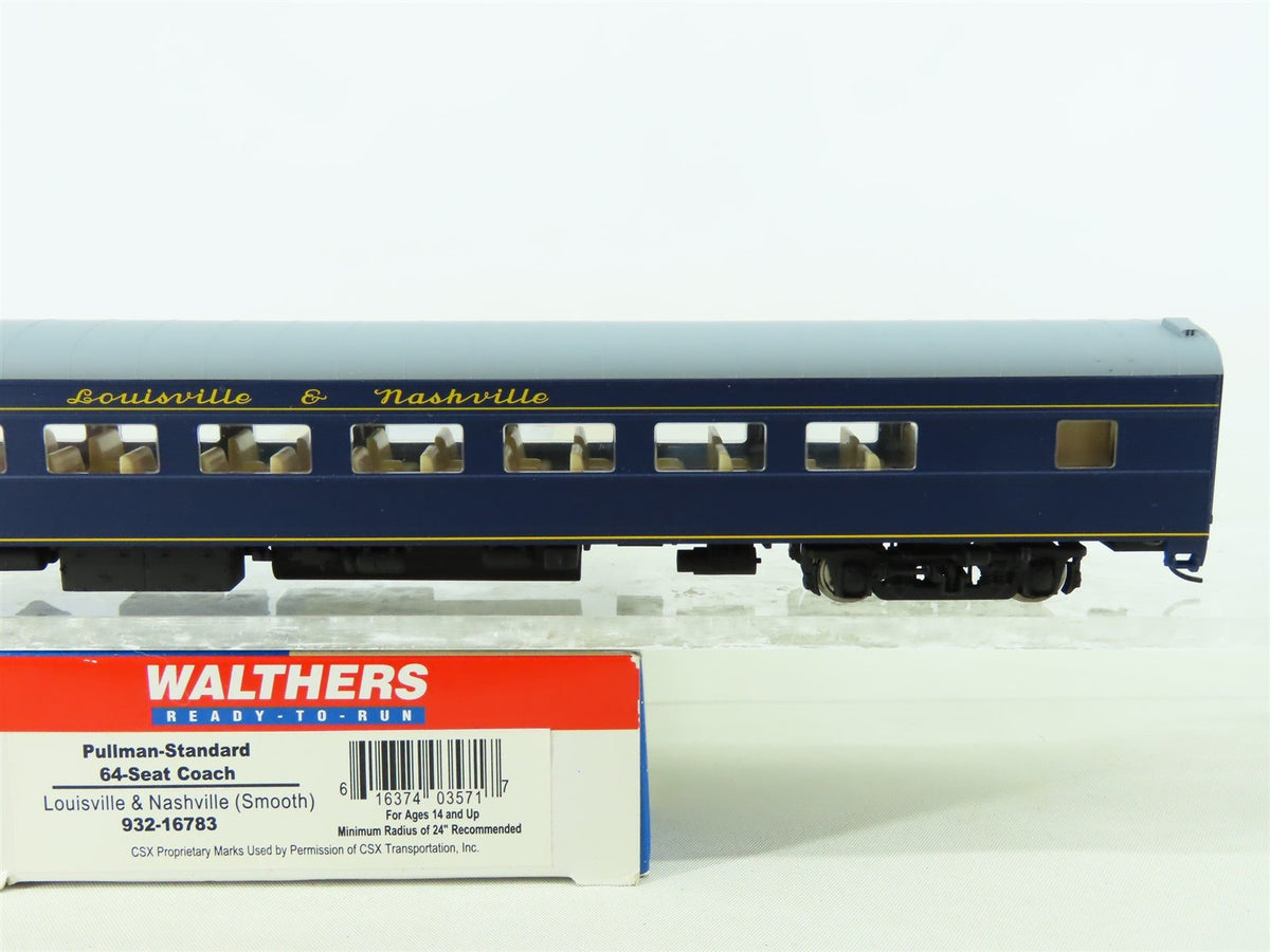 HO Scale Walthers 932-16783 L&amp;N Louisville &amp; Nashville 64-Seat Coach Passenger