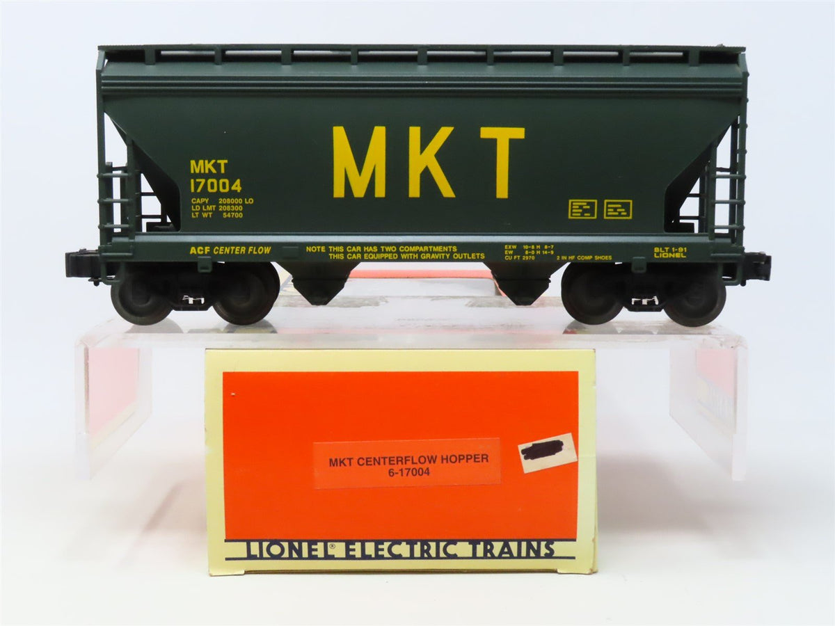 O Gauge 3-Rail Lionel 6-17004 MKT Katy Centerflow 2-Bay Hopper #17004