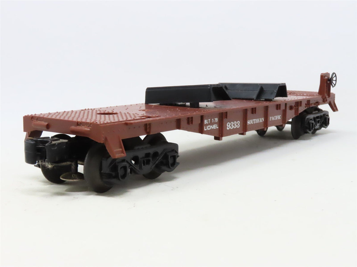 O Gauge 3-Rail Lionel 6-9333 SP Southern Pacific Flat Car #9333 w/ Trailers