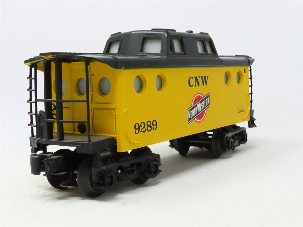 O Gauge 3-Rail Lionel 6-9289 CNW Chicago North Western Caboose #9288 Lighted
