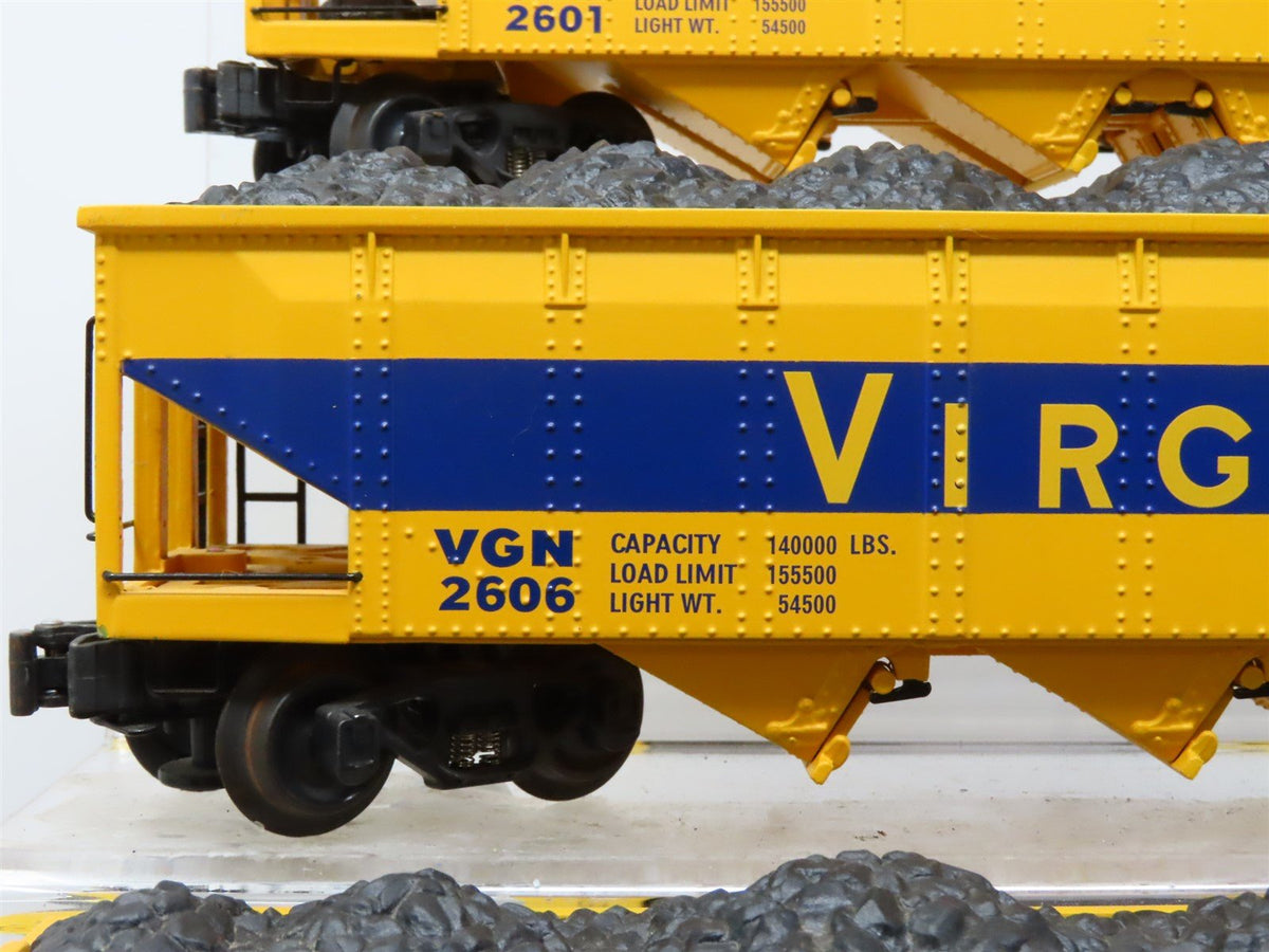 O Gauge 3-Rail K-Line K623-4462A VGN Virginian Die-Cast Hopper 3-Pack