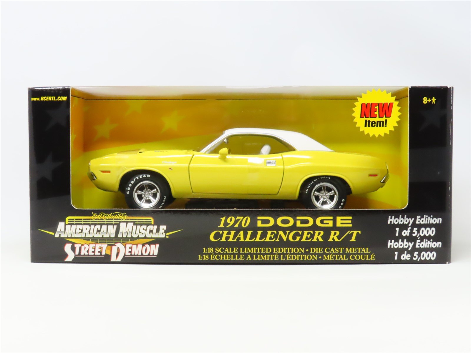 1:18 Scale RC Ertl American Muscle #36991 Street Demon 1970 Dodge Challenger R/T