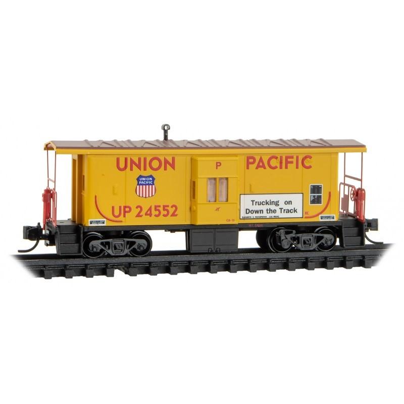N Scale Micro-Trains MTL 13000291 UP Union Pacific 31&#39; Bay Window Caboose #24552