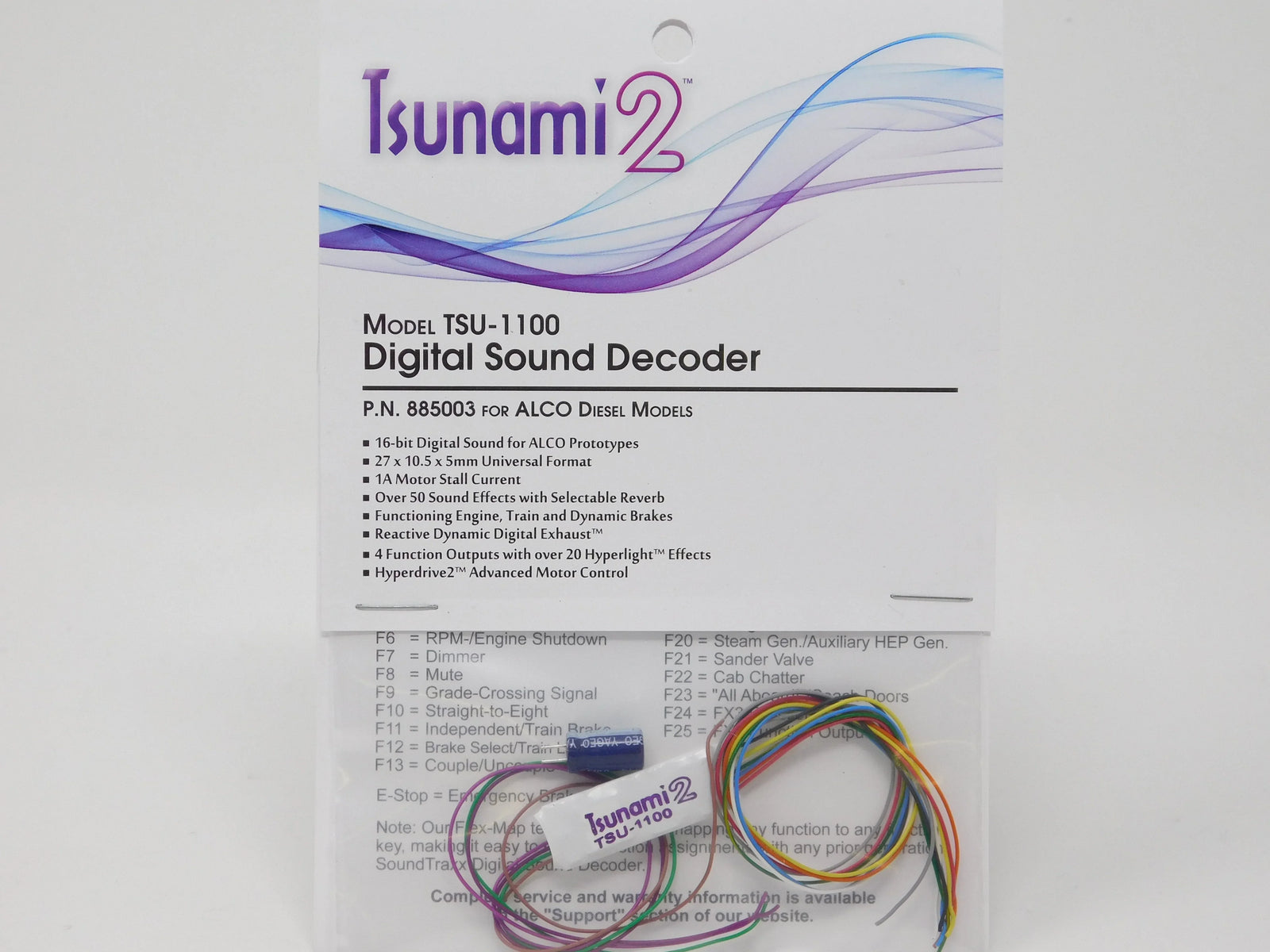 Soundtraxx Tsunami 2 TSU-1100 885003 ALCO Diesel 1AMP DCC / SOUND Decoder